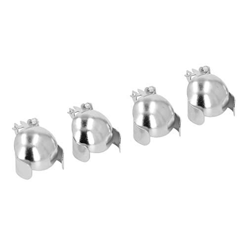 Automatic Candle Snuffers, Elegant Candle Extinguisher 4pcs for Candle Flame for Candle Enthusiasts (Silver)