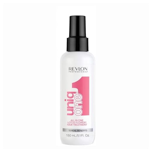 REVLON PROFESSIONAL UniqOne All in One Protector Térmico Pelo, Hidratación Profunda Cabello, Tratamiento en Spray sin Aclarado, Desenredante Pelo Mujer, 150 ml