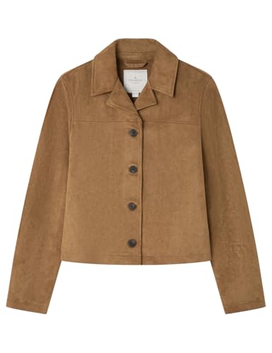 Veste en suédine femme Springfield blouson sport boutonnée mode