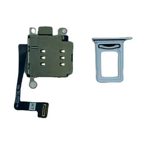 Lecteur double SIM et tiroir iPhone 15 bleu de rechange pour smartphone