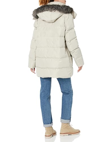 Image of Andrew Marc Men's Gattica Down Parka Jacket With Removable Faux Fur Trimmed Hood and Bib