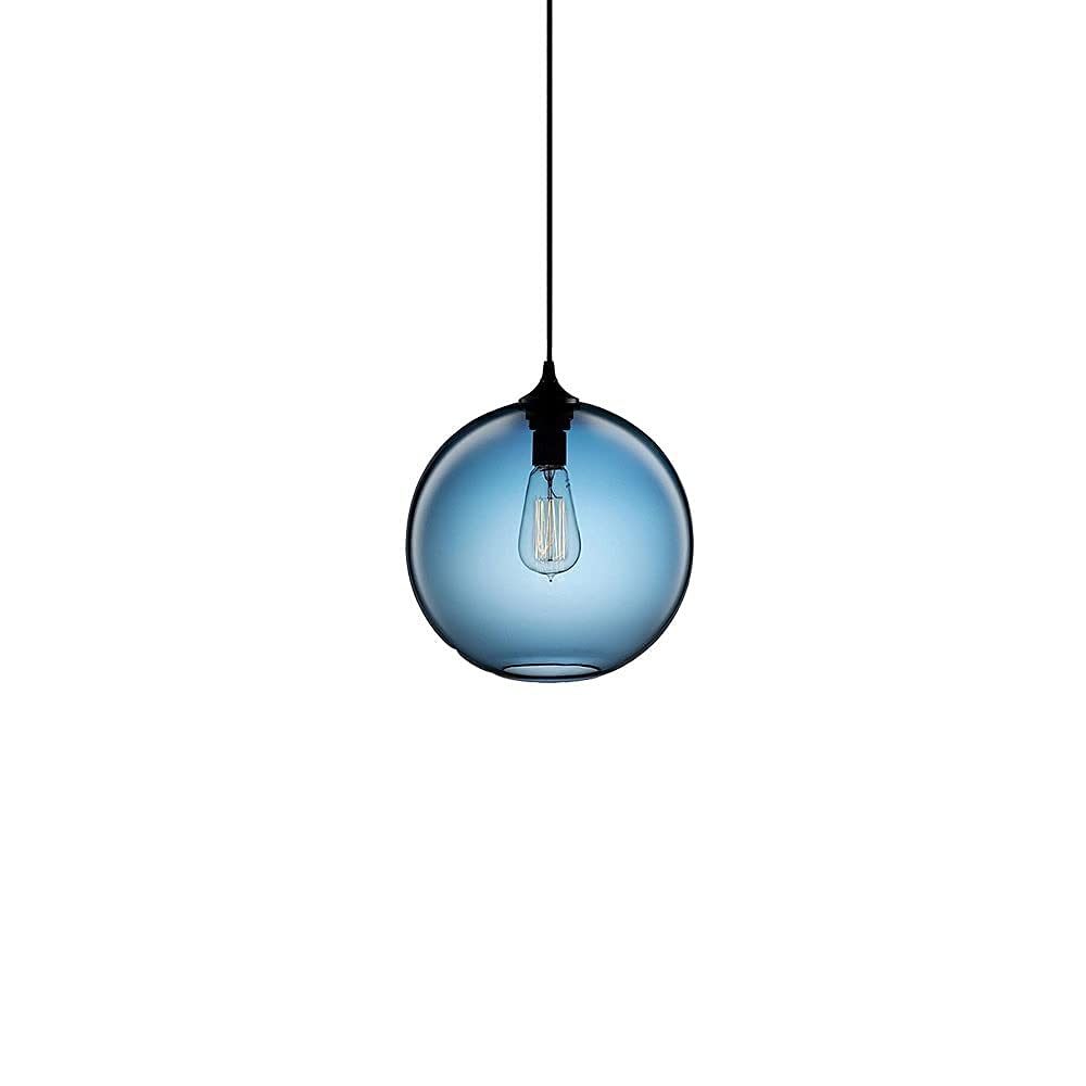 Mini iluminación colgante colorida con globo de cristal para decoración