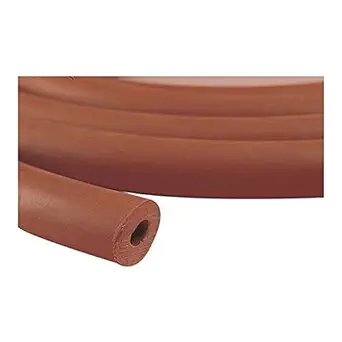 Thomas 1889 Gum Rubber Red Extruded Vacuum Tubing, 1-1/2