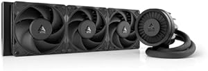 ARCTIC Liquid Freezer III Pro 360 – Water Cooling PC, AIO CPU Water Cooler, 3 x 120 mm, 38 mm Radiator, PWM Pump, VRM Fan, AMD AM5/AM4, Intel LGA1851/1700 Contact Frame – Black