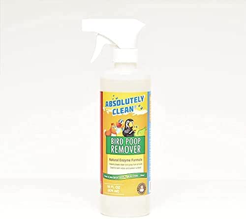 Absolutely Clean Amazing Bird Poop Cleaner Spray - Just Spray/Wipe