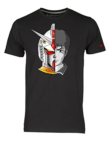 T-Shirt Homme Gundam Amuro Ray Robot Années 80 Idée Cadeau Geek
