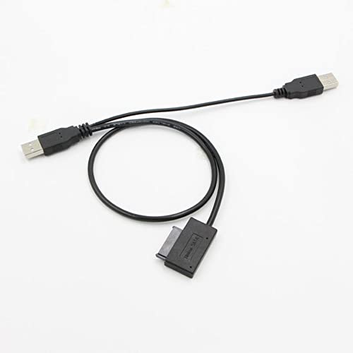 Cable SATA Slimline con alimentación USB 2.0 negro miniatura 2