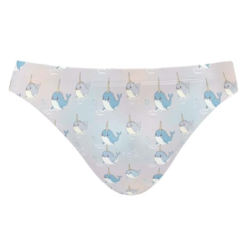 Cute Dolphin Mens Swimwear Swim Briefs Bikini Swimsuit for Summer Beach L B0404642