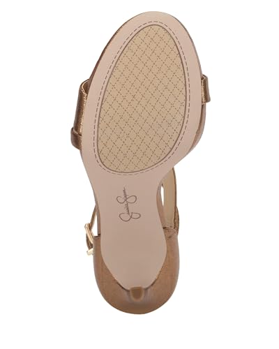 Jessica Simpson Women's Rayli Heeled Sandal, Bronze, 84