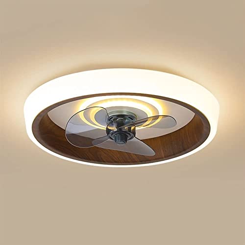 Lustre ventilateur de plafond moderne avec lampes domestiques dimmables à télécommande