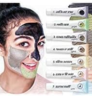 Face Mask Mud Masks Set,7-Step Face Treatment Cleansing,acne treatment,Refining,Healing,Hydrating Kit for Oily,Dry,Acne,Pimples,Blackheads,Dull Skin …