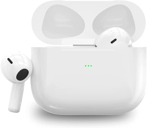 Air Buds Pods Auriculares Bluetooth In-Ear Airpots Inalámbricos Bluetooth 5.3 Hi-Fi Sonido estéreo IPX7 Impermeable Auriculares Inalámbricos Control Touch para iOS Samsung Android