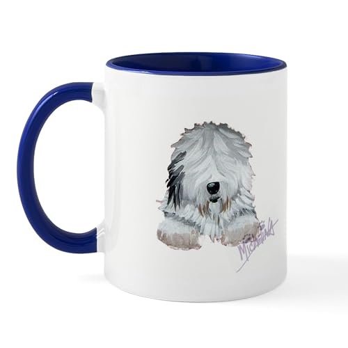 Taza cerámica de 11 oz con diseño Old English Sheepdog miniatura 1