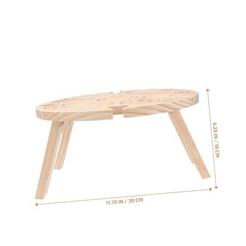 Table ronde portable pieds pliables jojofuny contre sol instable - 4