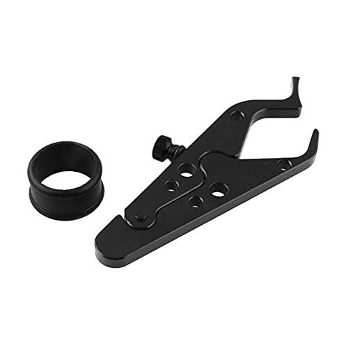 MARSPOWER Levier de régulateur de vitesse de verrouillage des gaz Accélérateur de régulateur de vitesse de moto pour Mb-Ot312-Bk Poignée de poignet universelle en aluminium de haute qualité - Noir Cover