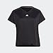 adidas Women's Aeroready Train Essentials Minimal Branding V-Neck T-Shirt, Black, Medium