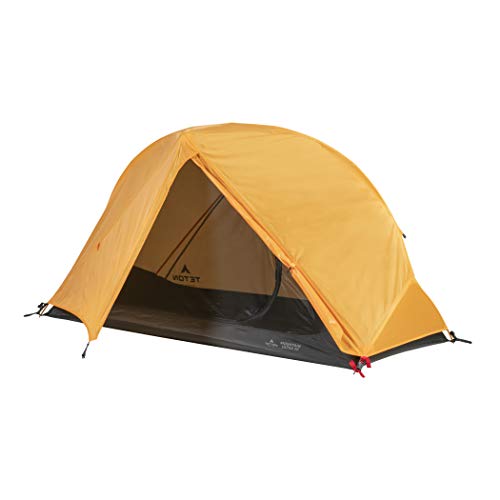TETON Sports Mountain Ultra Tent; 1 Person Backpacking Dome Tent for Camping; Yellow
