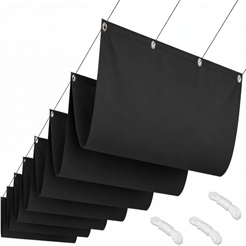 Voile d'ombrage rétractable anti-UV pour bloquer le soleil et la pluie sur le balcon
