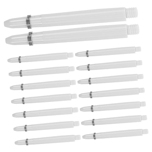 KOMBIUDA Long Flight Darting Kit 50 Pc Nylon Shafts BBS Rings Soft Tip Shafts Ring Case for Competitions