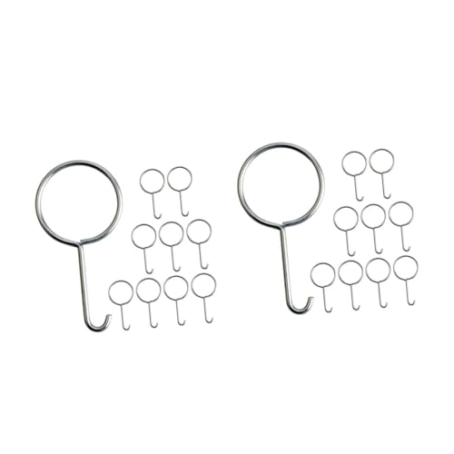 ARTIBETTER 2sets Drain Cleaning Hook Tool Stainless Steel Drain Lifter for Shower Removal 10pcs*2