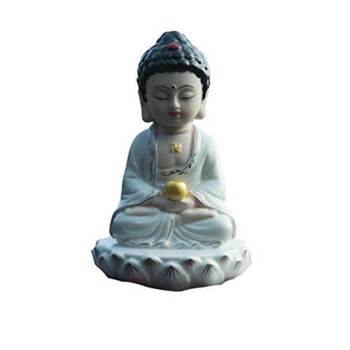 CTCOIJRN Ceramic Buddha Statue Decor Sculpture Sanbao Zen Buddha...