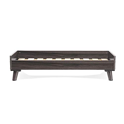 Image of Furhaven Elevated Dog Bed Frame for 40 inch x 32 inch XL Dog Beds, Easy Assembly - Mid-Century Modern Bed Frame - Gray Wash, Jumbo /XL