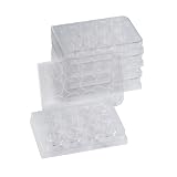 50 Stück Zellkulturplatten 12 Löcher, Sterile Kulturplatte, Gewebekulturplatte, Reaktionsplatte, Polystyrol Petrischale für Laborbiologieräume, Transparent, Einzeln Verpackt