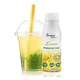 INSPIRE FOOD Echter Fruchtsirup für Bubble Tea Mischung - 300ml | Zitrone Fruchtsirup für Bubble Tea, Boba Tea, Slushes & Ice-Blended | 100 % vegetarisch, glutenfrei, ohne künstliche Farbstoffe