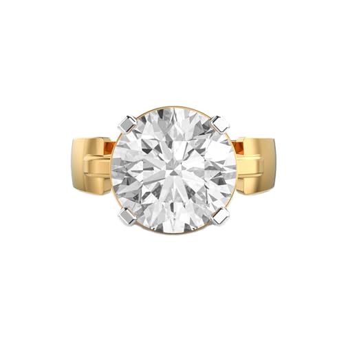 Bague moissanite ronde Enari LKJR_0133 : le cadeau fait main inoubliable pour elle