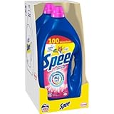 SPEE Gel Color (2x100 Waschladungen), Flüssigwaschmittel mit 4 in 1 Formel, Waschmittel vereint Reinheit, Strahlkraft, Frische & Nachhaltigkeit, 20° - 60° C