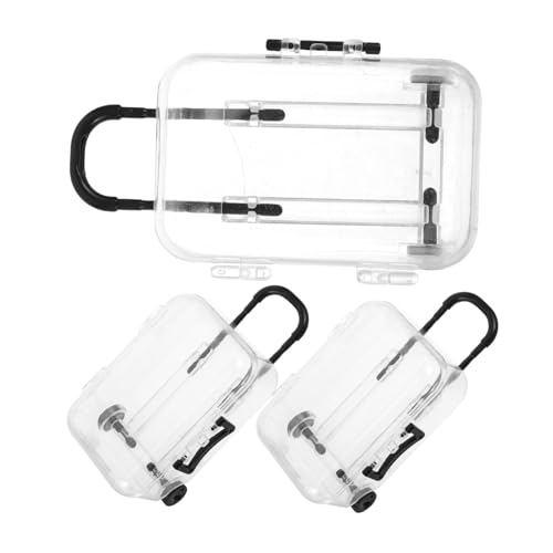 ノーブランド品 3個入り ボックス 小さなトロリーケース 熱用イヤープロテクター 木の枝のスプレッダー 調節可能なよだれかけ ブループロテクター プラスチック Transparent