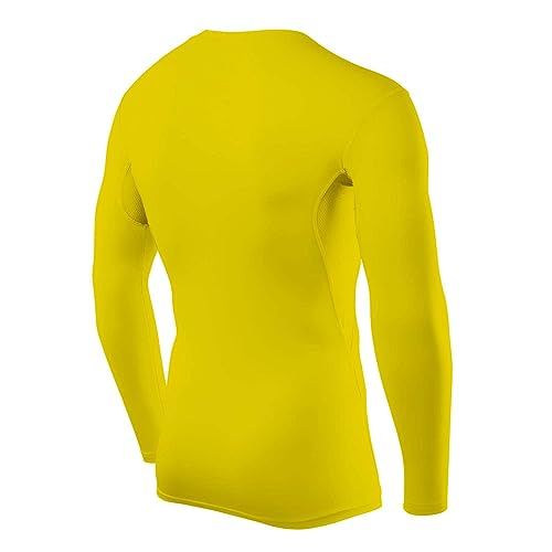 Image of TCA Men's HyperFusion Compression Shirt, Breathable, Long-Sleeved Functional Shirts, Quick-Drying, Sports Shirt, Running Shirt