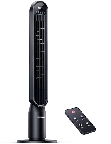 VAGKRI 42 Inch Tower Fan for Bedroom, Bladeless Quiet Floor Fan w...
