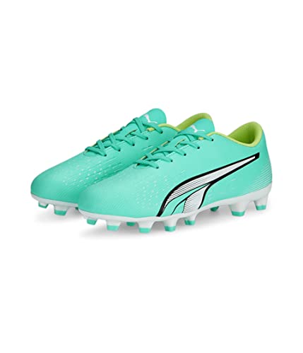 PUMA Ultra Play Firm Ground/Artificial Ground Soccer (Toddler/Little Kid/Big Kid) Electric Peppermint/Puma White/Fast Yellow 3.5 Little Kid M