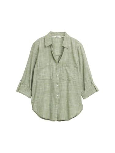 TOM TAILOR Bluse mit Brusttaschen aus Baumwolle – Ansicht 2