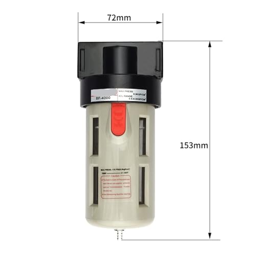 Filtre BF2000 régulateur de pression 1/4 pour compresseur d'air comprimé - 3