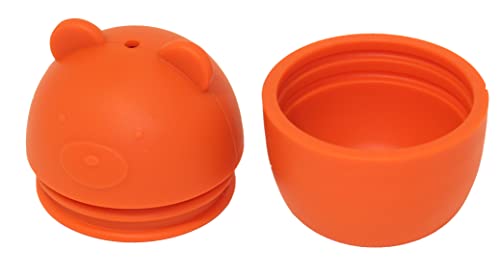 Silicone Bath Toys 5 Assorted Animals Yellow, Blue, Orange, Green, Magenta Appx. Size 2.83'' X 2.27'' #TOP2