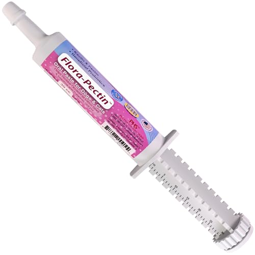 FLORA-PECTIN Oral Paste for Dogs & Cats-Helps Reduce Occasional Loose Stool & Diarrhea, Balance Gut pH, Support Normal Digestion & Intestinal Flora-Fast Acting (30 CC - Tasty Chicken Flavor)