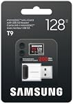Samsung T9 Micro SD Memory Card 128GB UHS-I U3 200MB/s for Avid Gamers and Professional Creator, Drone or Action Cam (MB-MH128T/CA) [Canada Version]