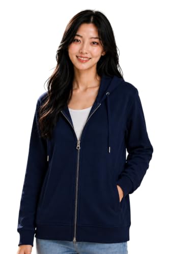 Image of ADBUCKS Women's Cotton Winter Jacket Sweatshirts Casual Drawstring Clothes Zip Up Hoodie With Front Pocket Ii Womens Hoodies Ii Womens Jacket Ii Winter Sweater Hoodie For Women & Girls