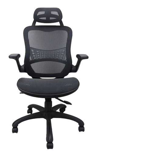 High Back Ergonomic Adjustable Office Chair with Breathable Mesh, Weight Capacity Over 300Ibs Passed BIFMA, Adjustable Headrest, Backrest and Flip-up Armrests, Computer Chair, Executive Chair (Black)