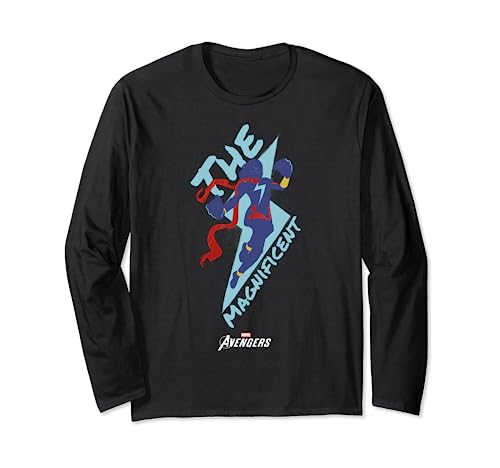 T-shirt manches longues Ms. Marvel finition premium coton doux noir