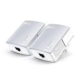 TP-Link AV600 Passthrough Powerline Starter Kit, Powerline Adapter, Twin Pack, Up to 600Mbps, Power-Saving Mode, Network Extender, Miniature Design, Ultra-Compact, Plug and Play (TL-PA411 KIT)