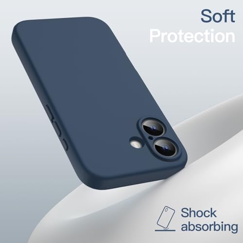 JETech Magnetic Silicone Case for iPhone 16, Navy Blue by JETech - Used condition - Image 5
