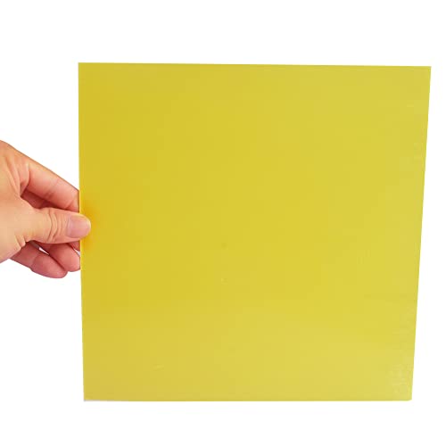 G10 FR4 Fiberglass Sheet 235x235x1.5mm Yellow