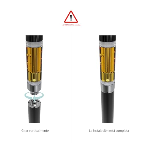 Miniatura 4 de Cannbro 510 Type-C Vape Battery 290mah, Activado Por Inhalación, Compatible Con Cartuchos, Ideal Para Aceite De Cbd, Aceite De Cáñamo Y E-Líquidos. Negro