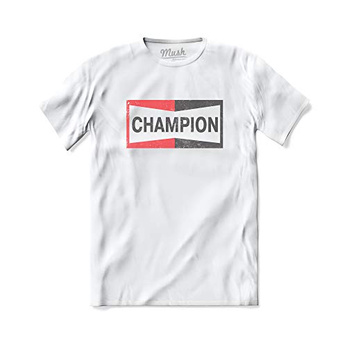 Mush T-shirt Once Upon A Time en Hollywood Champion Brad Pitt Tarantino Film Cinema Movies - 100 % coton biologique -  Blanc -  L