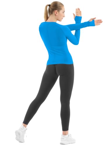 Image of MathCat Seamless Long Sleeve Workout Tops for Women