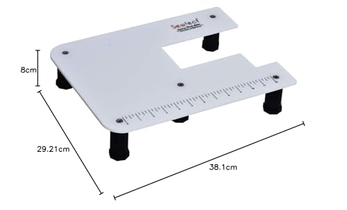 Image of Sewfect Sewing Machine Extension Table fits Usha Janome Allure, Allure Dlx - Regular Size 11.5 inch x 15 inch