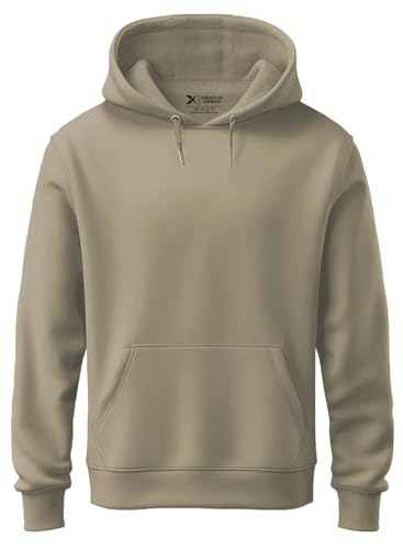 Image of XENOVAURBAN Unisex Cotton Fleece Solid Plain Hoodie - Pack of 1